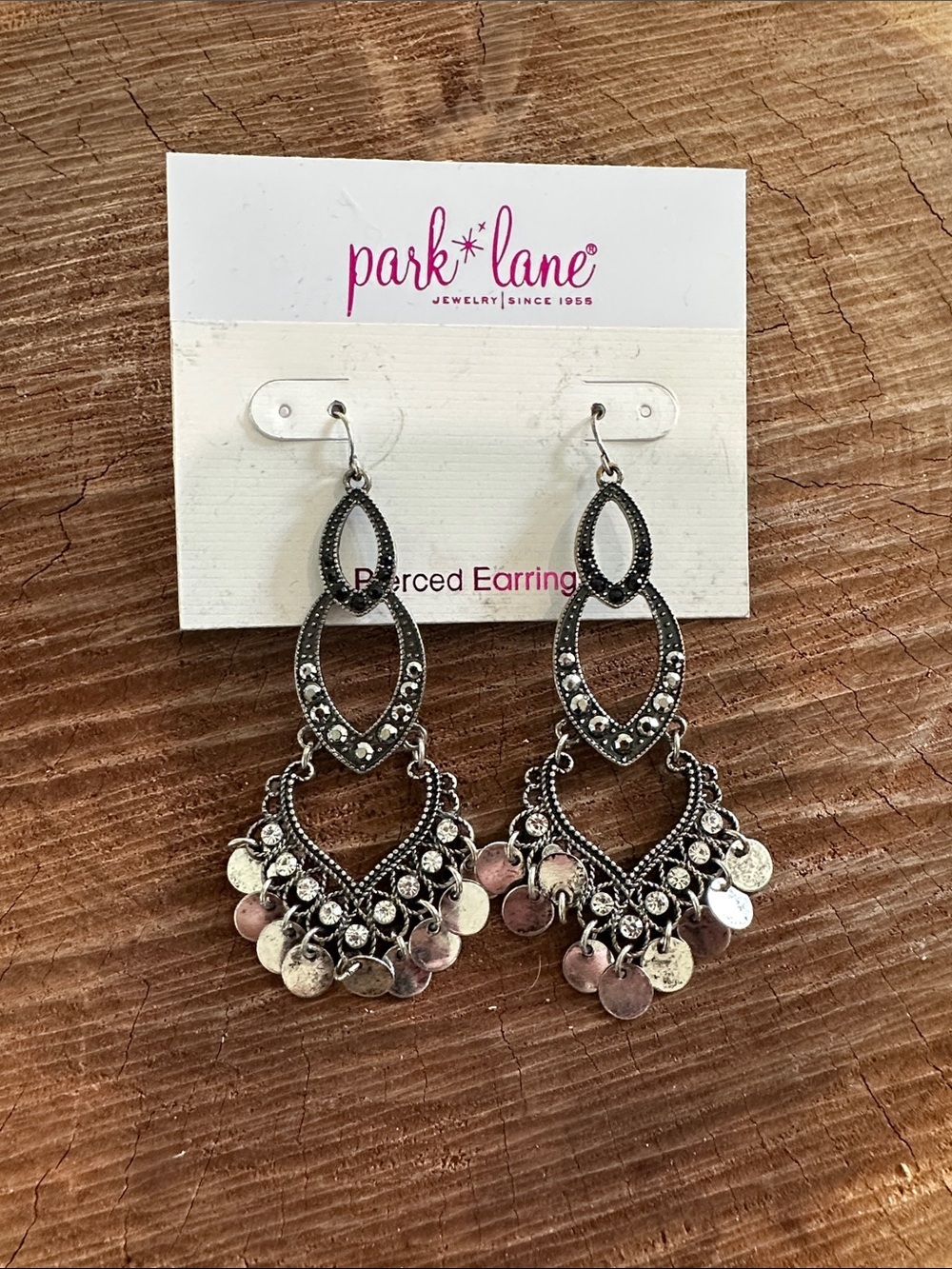 Park Lane Silver-Tone Filigree Dangle Earrings with Coin Drops